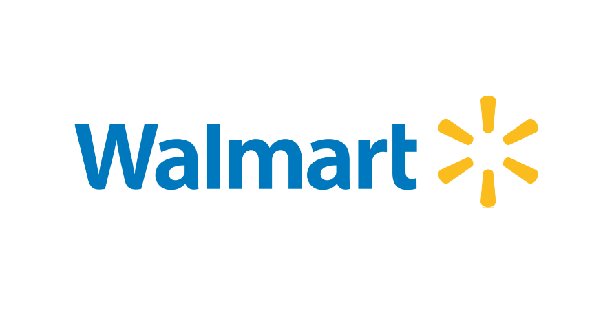 Walmart logo with blue text and yellow sunburst icon symbolizing trust and energy.